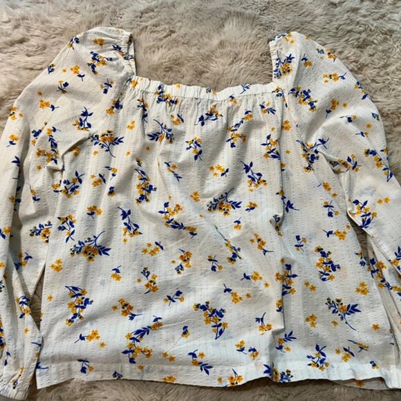 Ann Taylor White Floral Blouse – Size S - Picture 3 of 3